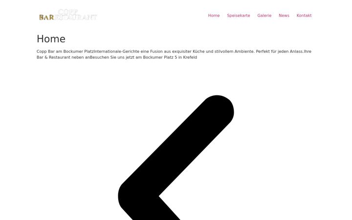 Screenshot of coppbar-krefeld.de
