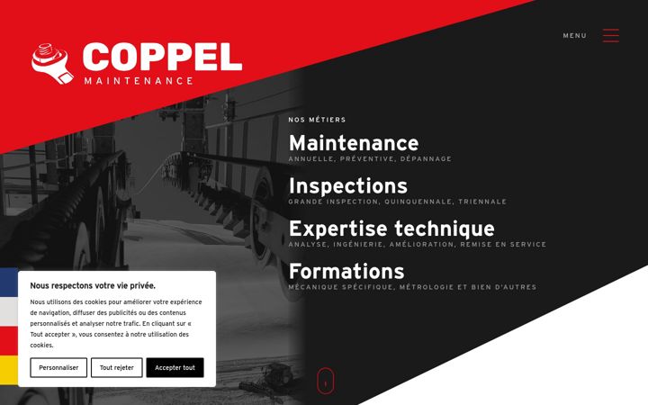 Screenshot of coppelmaintenance.fr