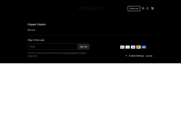 Screenshot of copper-ceylon.square.site