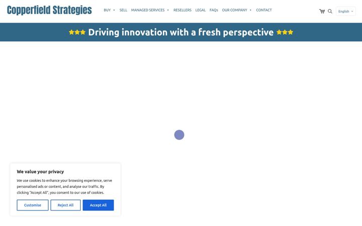 Screenshot of copperfieldstrategies.info