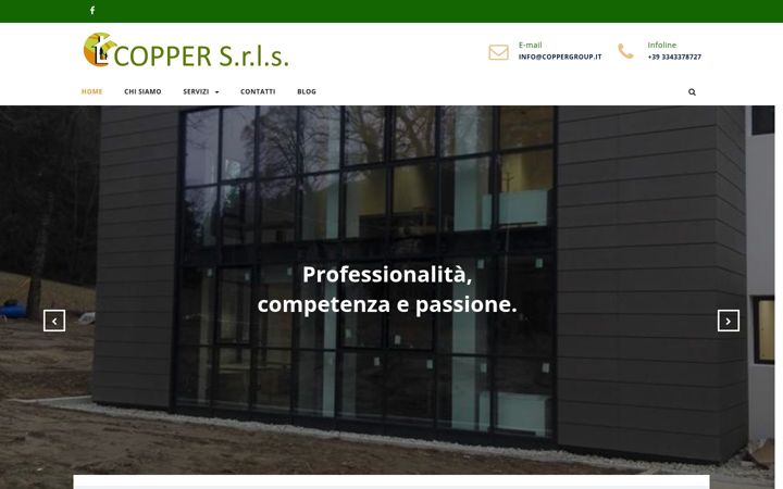 Posnetek zaslona coppergroup.it