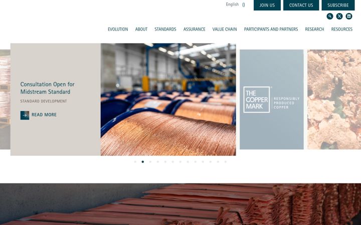 Kuvakaappaus sivustosta coppermark.org