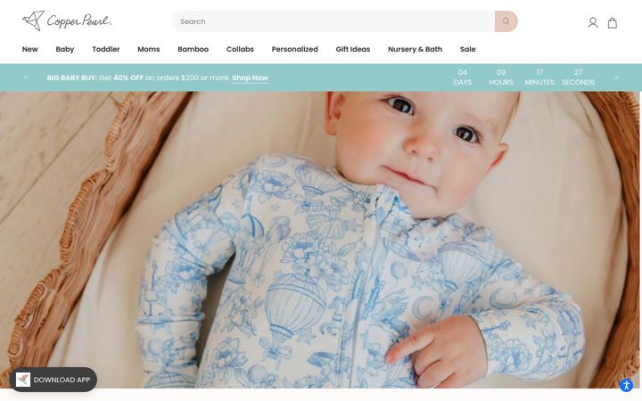 Screenshot of copperpearl.com