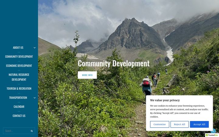Screenshot of coppervalley.org