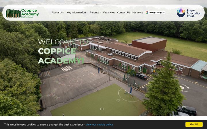 Screenshot of coppiceacademy.org.uk