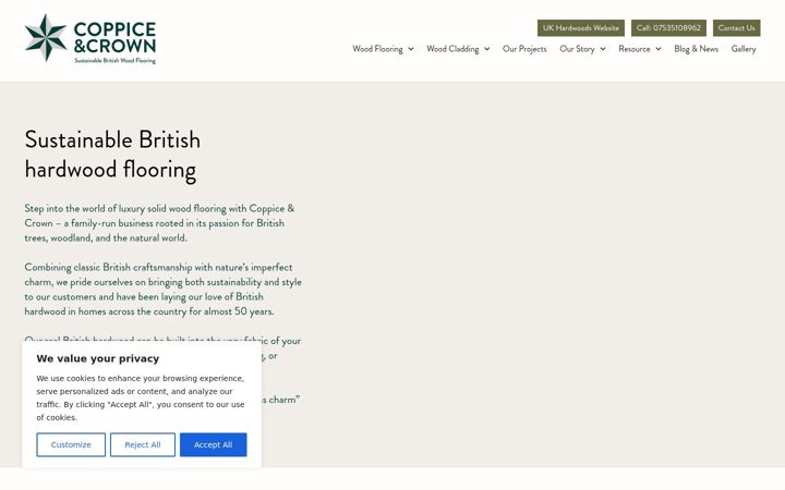 Screenshot of coppiceandcrown.co.uk
