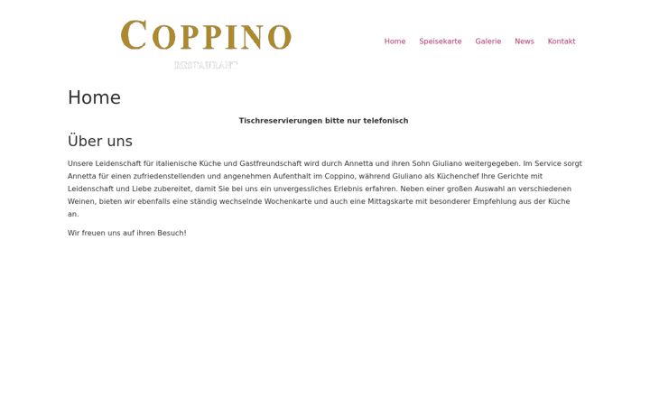 Screenshot of coppino-krefeld.de