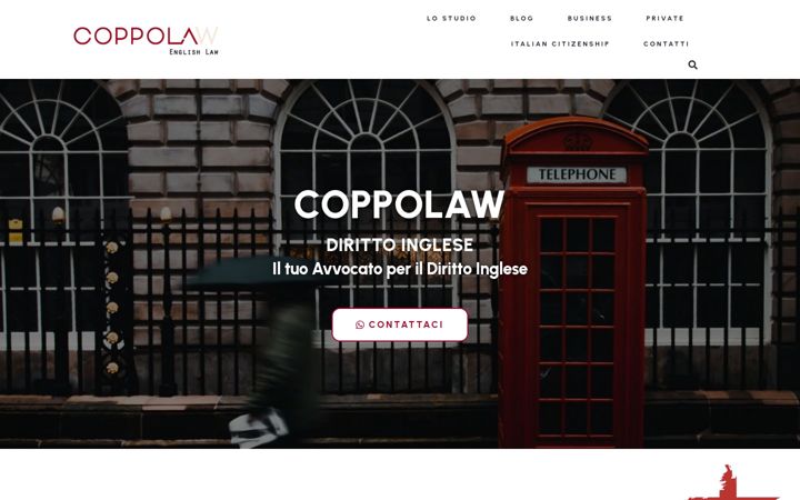 Screenshot of coppolaw.co.uk
