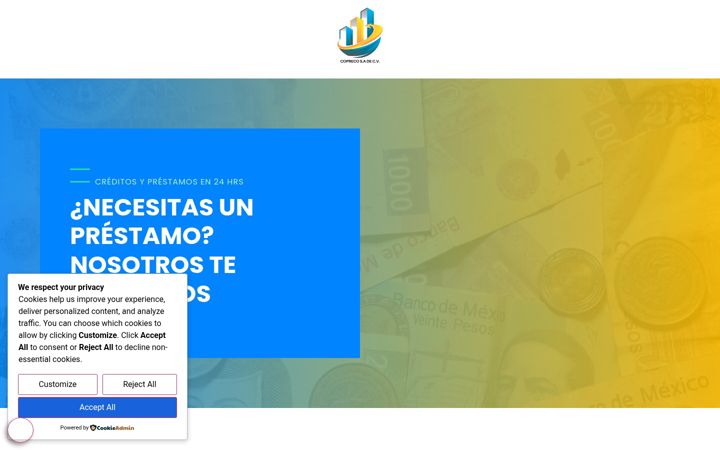 Screenshot of copreco.org