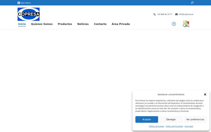 Screenshot του copresa.es