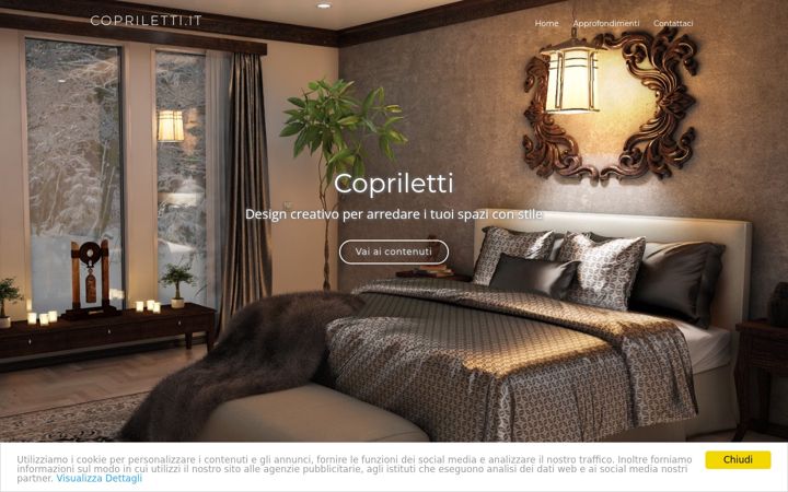 Posnetek zaslona copriletti.it