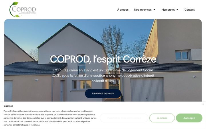 Screenshot of coprod.org