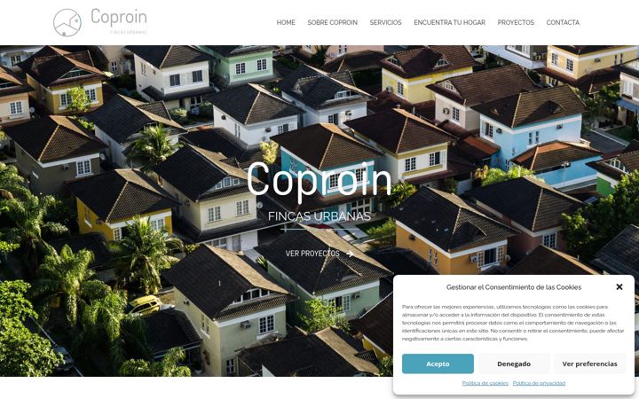 Screenshot of coproinfincasurbanas.es