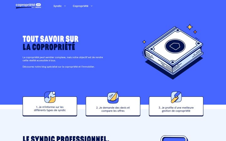 Screenshot of copropriete.info