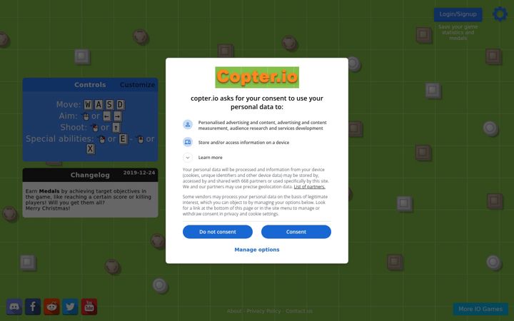 Skärmbild av copter.io
