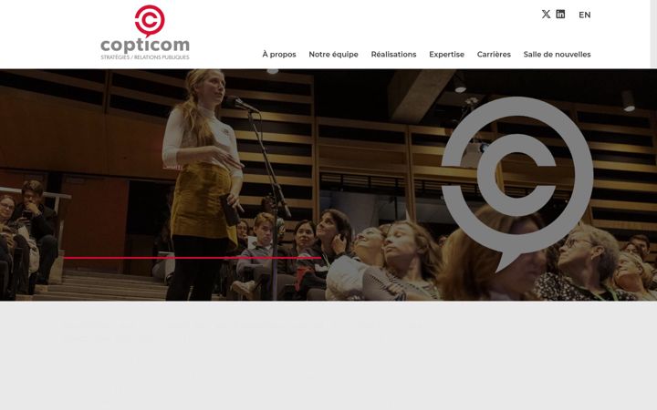 Screenshot of copticom.ca