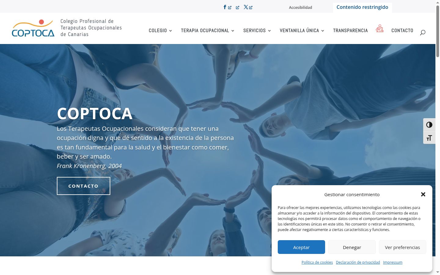 Sutikimo reklamjuostės, rodytos prieš bet kokią sąveiką, ekrano kopija