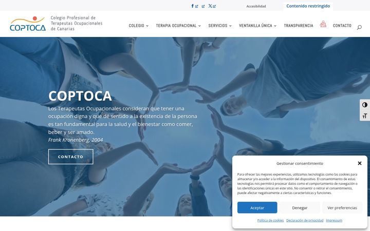 Screenshot of coptoca.org