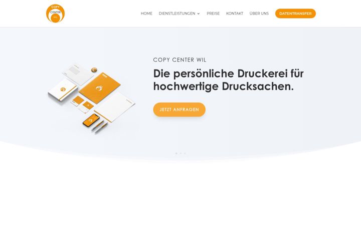 Screenshot of copy-center-wil.ch