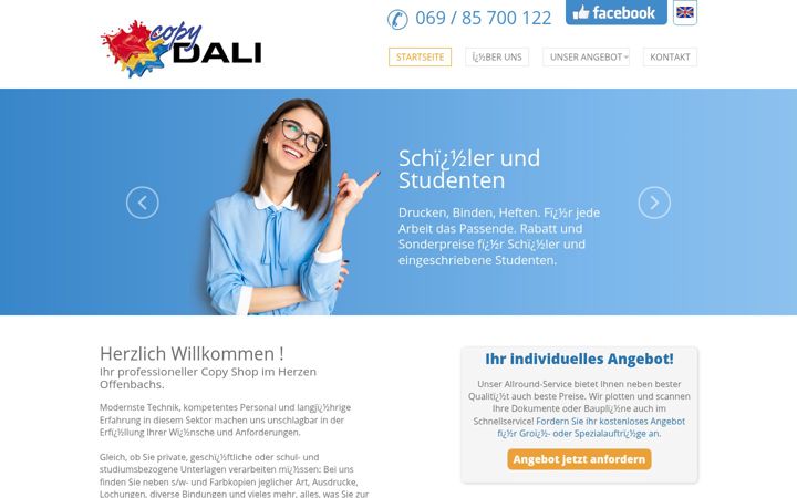Screenshot of copy-dali.de