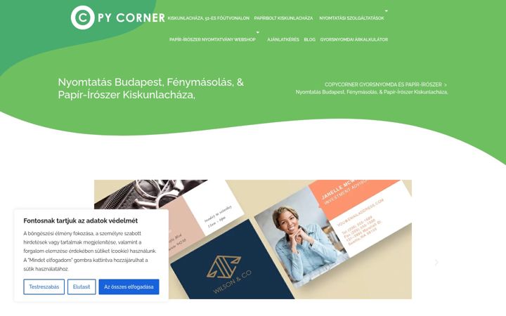 Screenshot of copycorner.hu