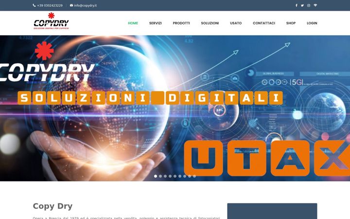 Screenshot of copydry.eu
