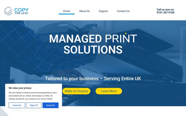 Screenshot ta' copyforless.co.uk