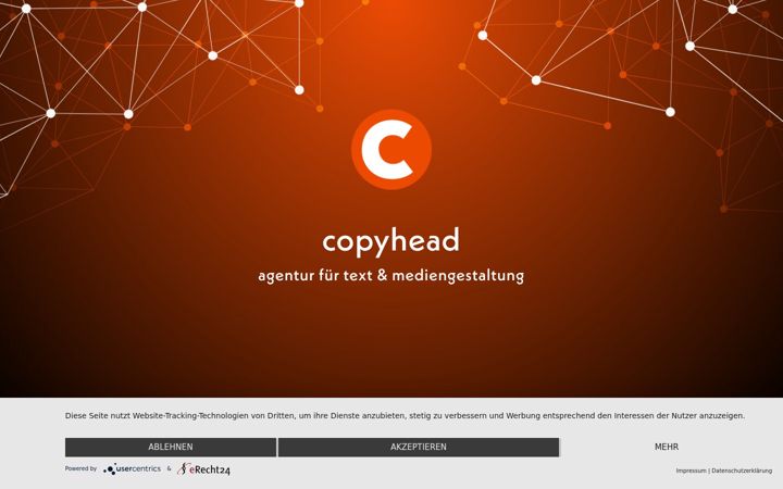 Screenshot of copyhead.de