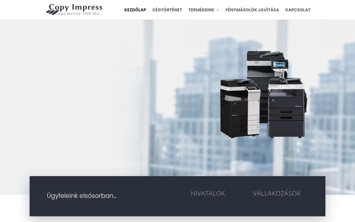 Screenshot of copyimpress.hu