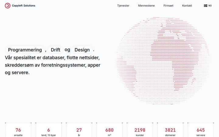 Skærmbillede af copyleft.no