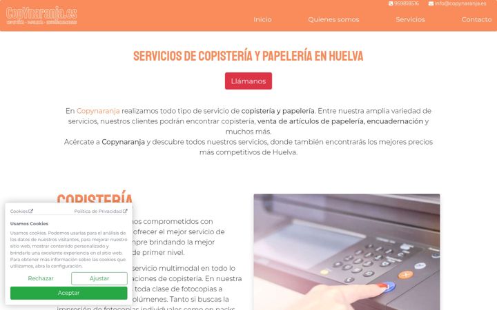 Screenshot of copynaranja.es