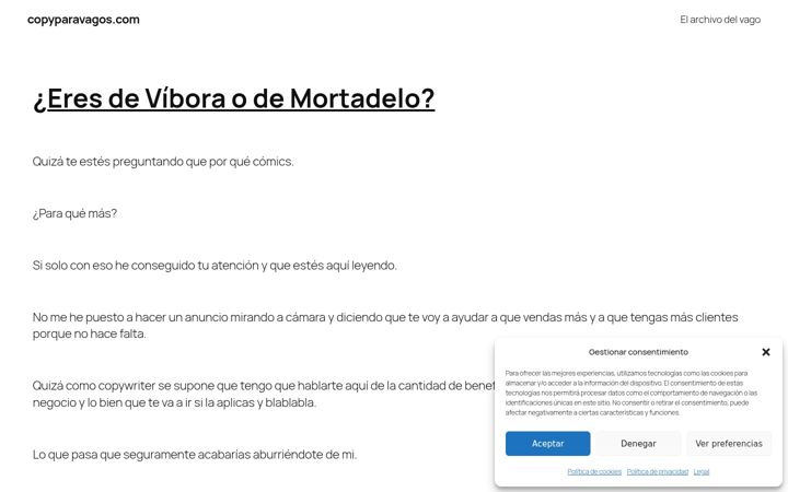 Screenshot of copyparavagos.com