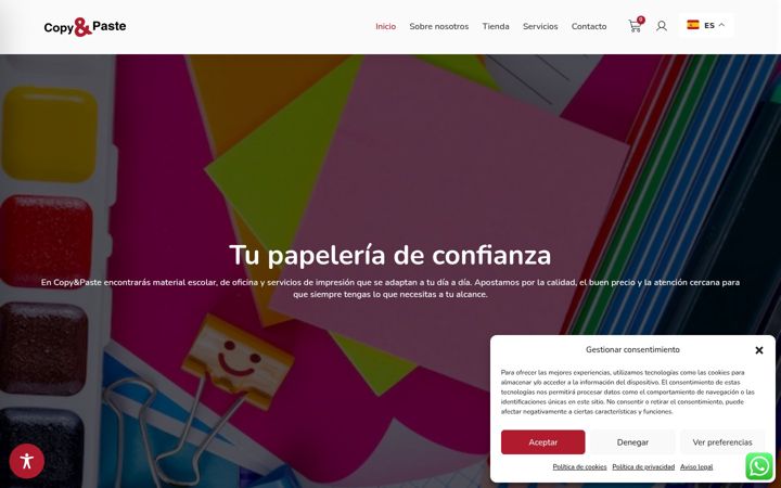 Screenshot of copypastezgz.com