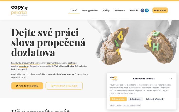Screenshot of copypekarka.cz