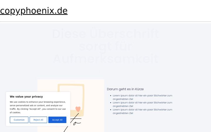 Screenshot of copyphoenix.de