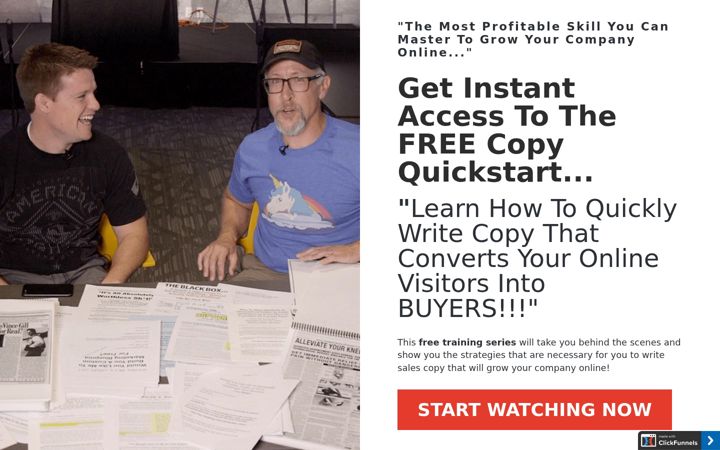 Screenshot of copyquickstartsecrets.com