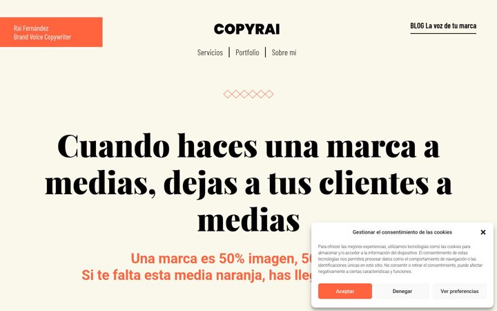 Screenshot of copyrai.es