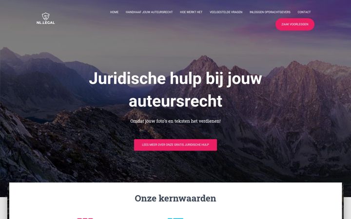 Screenshot of copyright-cop.nl