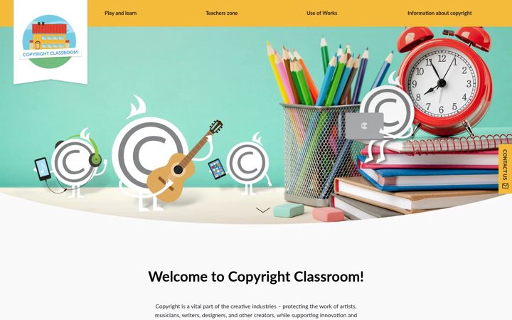 Screenshot of copyrightclassroom.ie