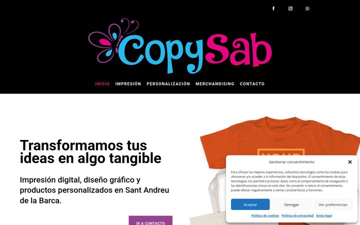Screenshot of copysab.es