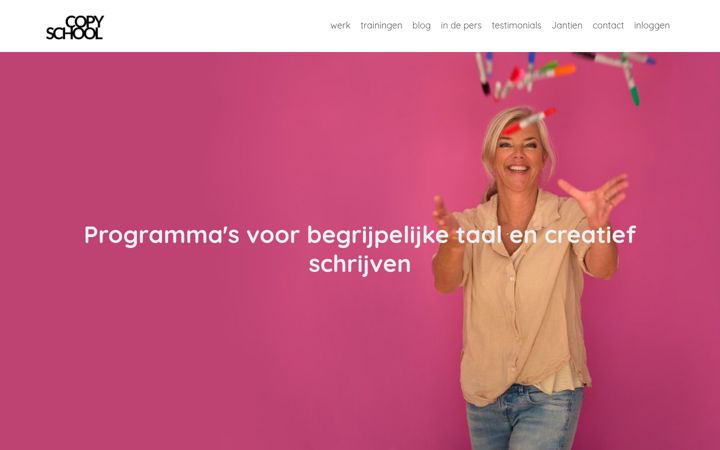 Screenshot of copyschool.nl