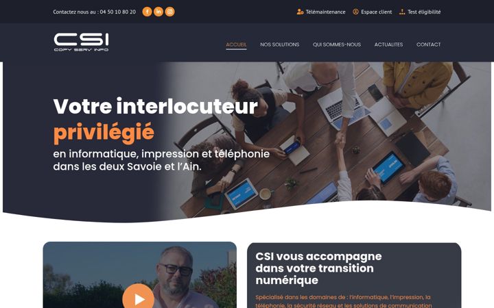 Screenshot di copyservinfo.fr