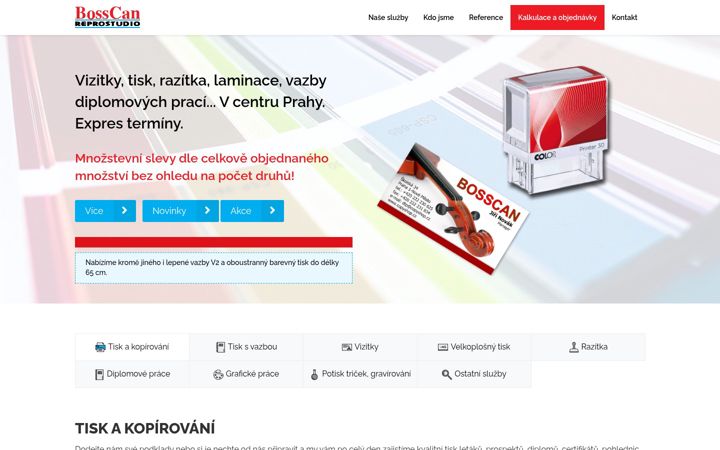 Skjámynd af copyshop.cz