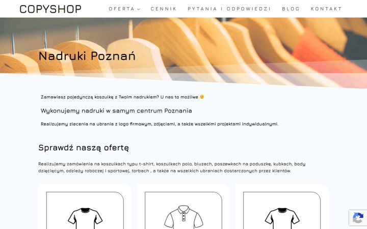 Screenshot of copyshop.poznan.pl