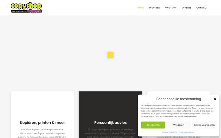 Screenshot of copyshopuitgeest.nl
