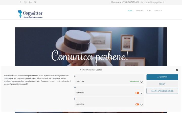 Екранна снимка на copysitter.it