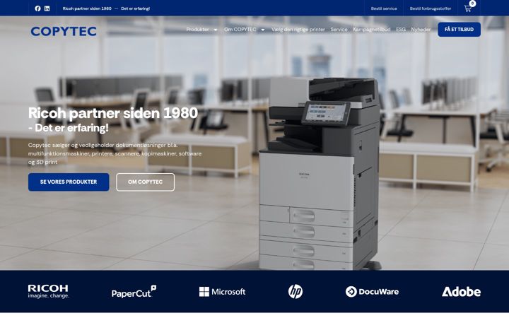 Screenshot of copytec.dk