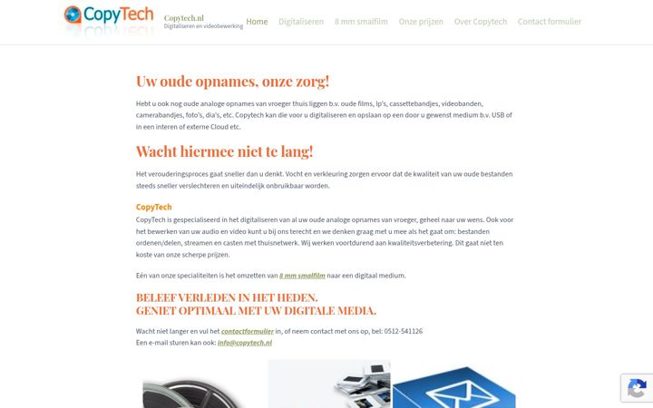 Snímek obrazovky copytech.nl