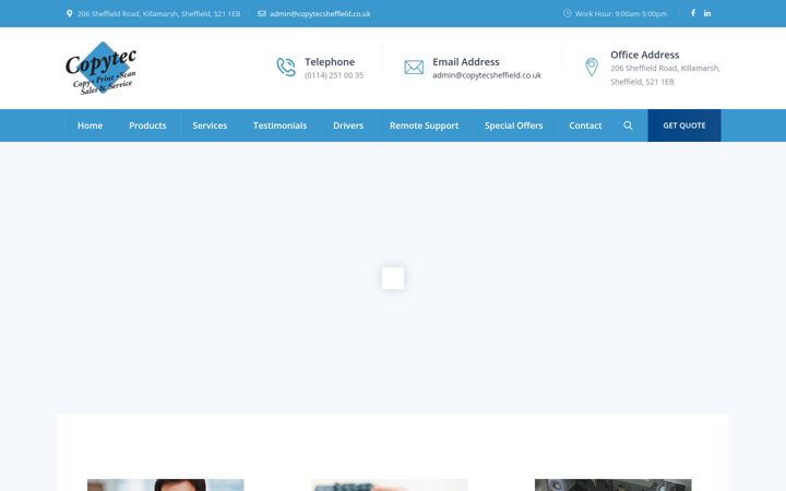 Screenshot of copytecsheffield.co.uk