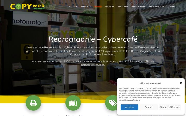 Skärmbild av copyweb.eu